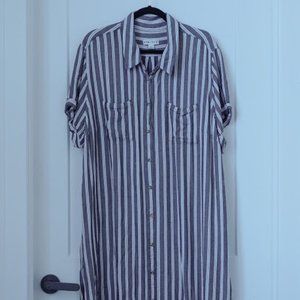 Striped Shirt Dress